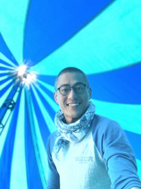 Jungwong Kim/Mardelplata meeting contact 2023/day before teaching inside of circus tent