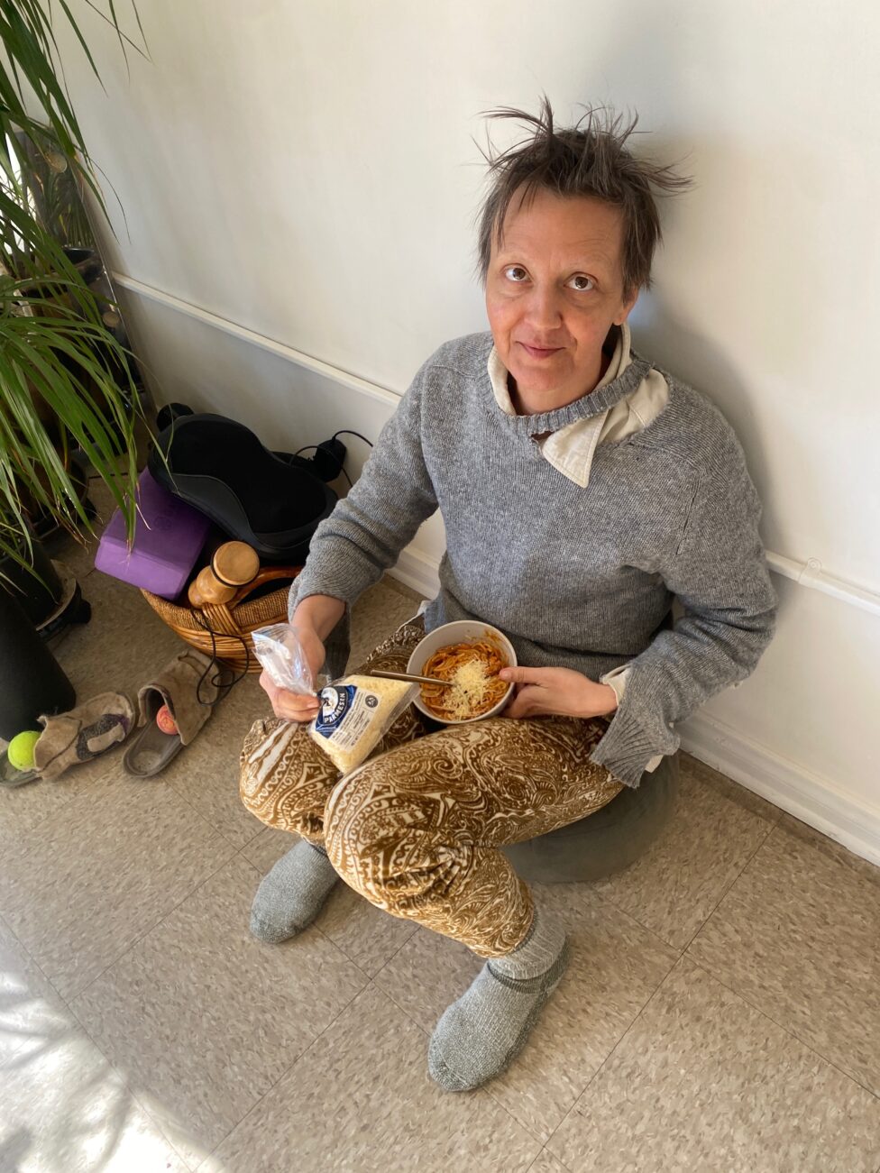January 2025. Staying at friend's house for last chemo cycle