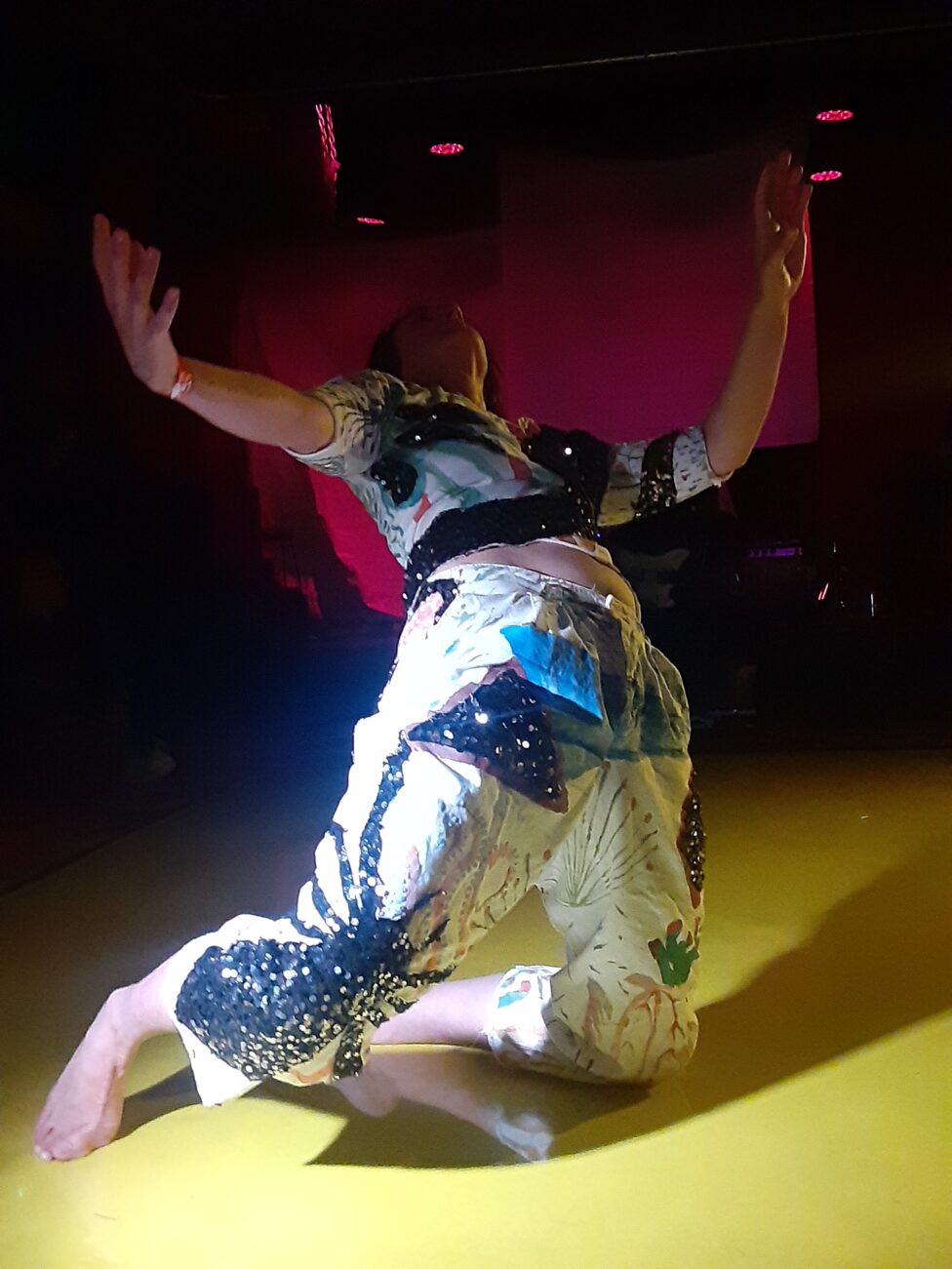 March 2024. Body + Bass Improvisation with Tara Jane O'Neil. Thee Stork Club, Oakland, CA