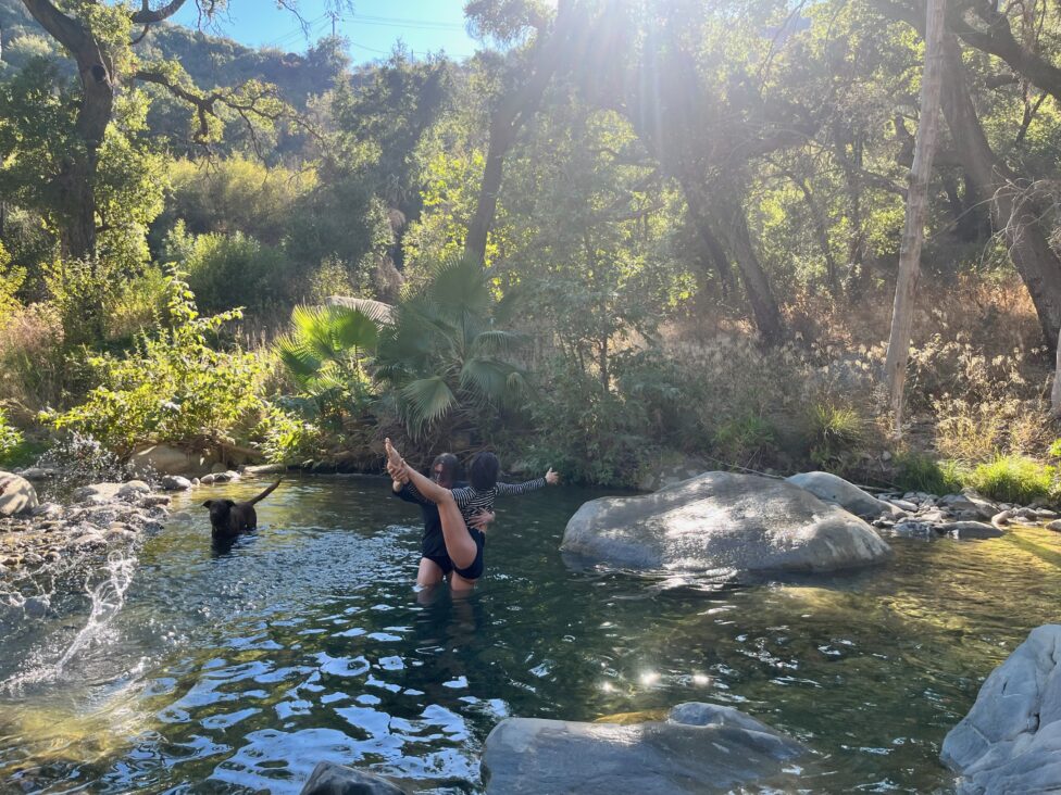 September 2024. Weekend before Chemo Water Day Ojai with friends and my family Tara Jane + Teeny.